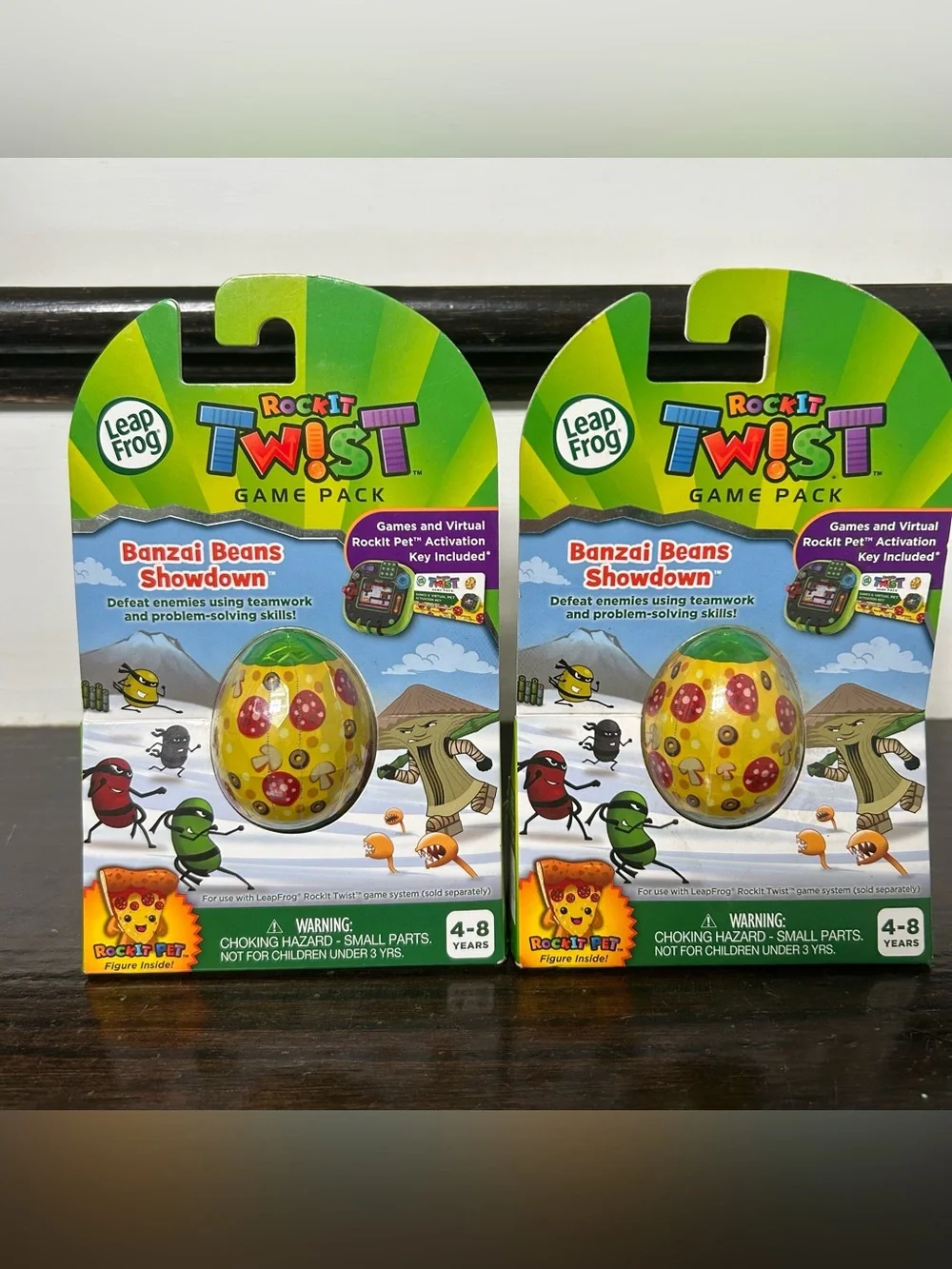 NWT LeapFrog RockIt Twist Game Pack - Dinosaur Discoveries Banzai Beans Shoedown